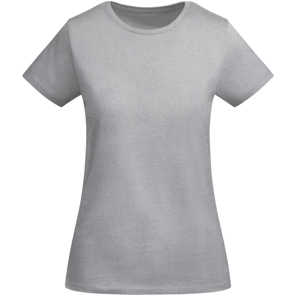 Breda 175 g/m² biologisch katoenen dames T-shirt met korte mouwen - Gemêleerd grijs