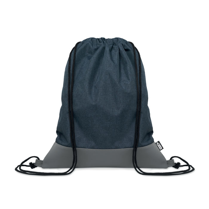 LIBAG - RPET PU trekkoord rugtas 2-kleu - Marineblauw