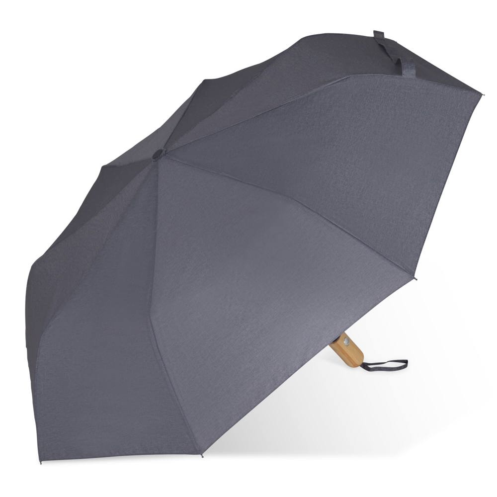 Opvouwbare paraplu 21” R-PET auto open - Grijs