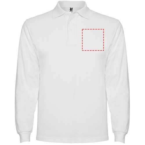 Estrella 220 g/m² herenpolo met lange mouwen