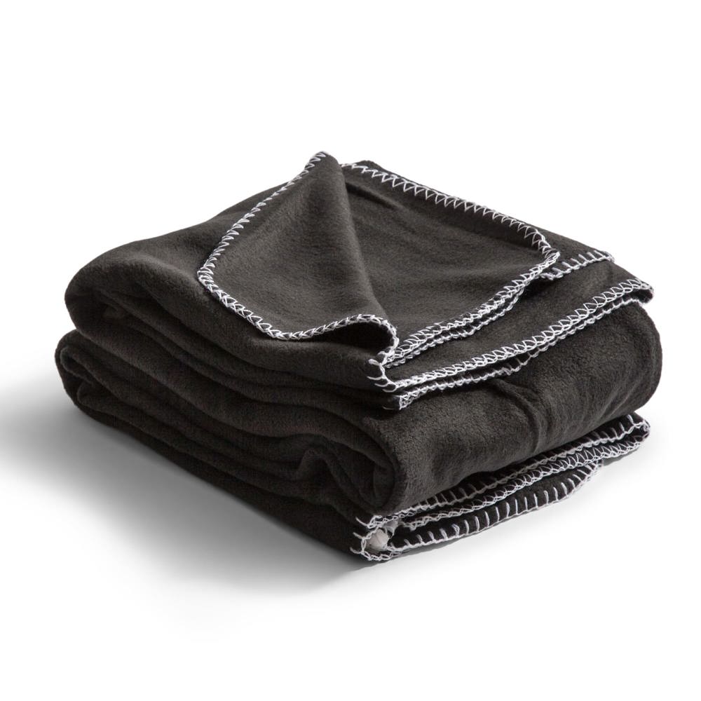 Nightingale fleece poncho 120x160 cm - Zwart