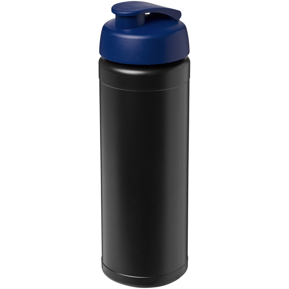 Baseline® Plus 750 ml sportfles met flipcapdeksel - Zwart, Blauw