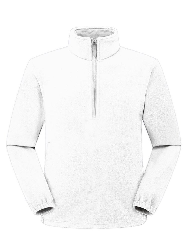 BS Polaris half zip fleece sweater, 160 gr/m² - Wit (WHITE)