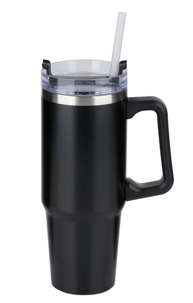 ALPINA Vacuum Mug with Straw 900ml- Black/White/Beige/Green