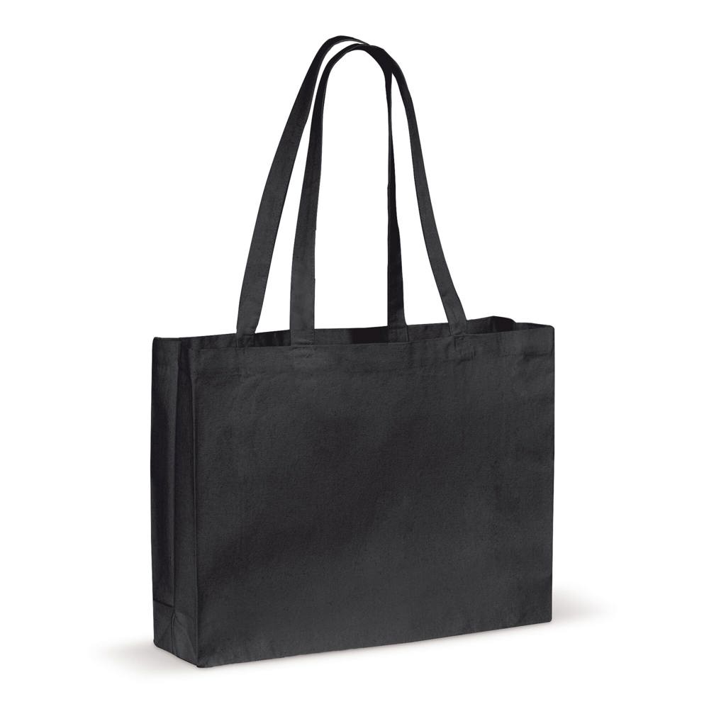 Schoudertas canvas OEKO-TEX® 270g/m² 45x10x33cm - Zwart