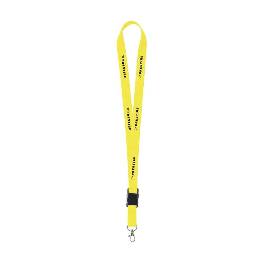 KeyCord 2 cm lanyard - fluo geel (± PMS 388)