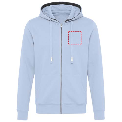 Arora 300 g/m² unisex hoodie met ritssluiting