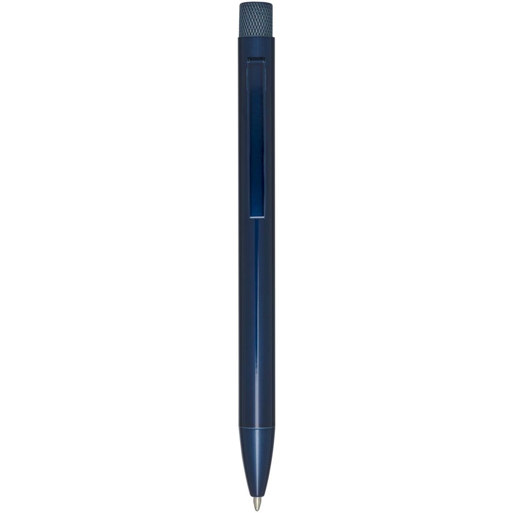 Beatriz balpen van gerecycled messing (blauwe inkt) - blauw