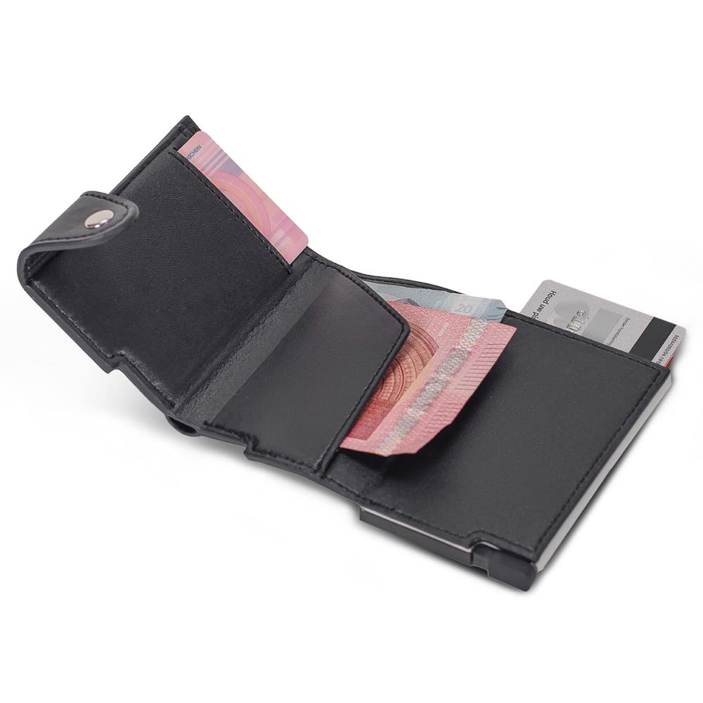 RFID kaarthouder met leerlook hoes