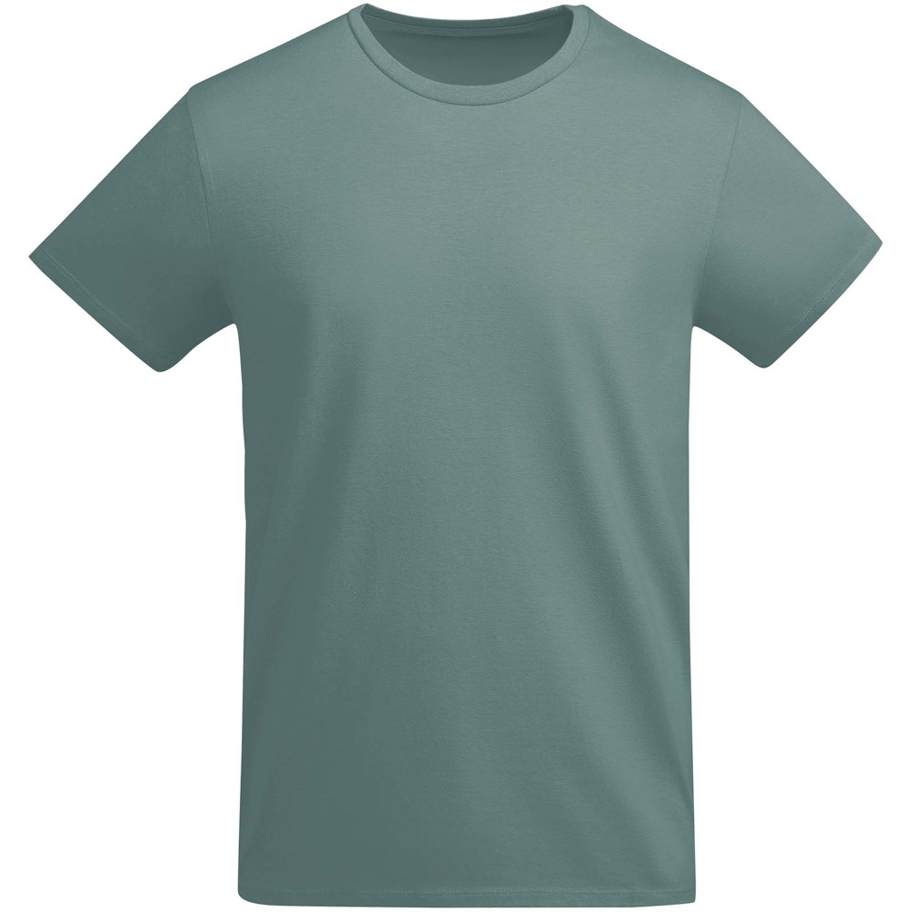 Breda 175 g/m² biologisch katoenen herenshirt met korte mouwen - Kalm blauw