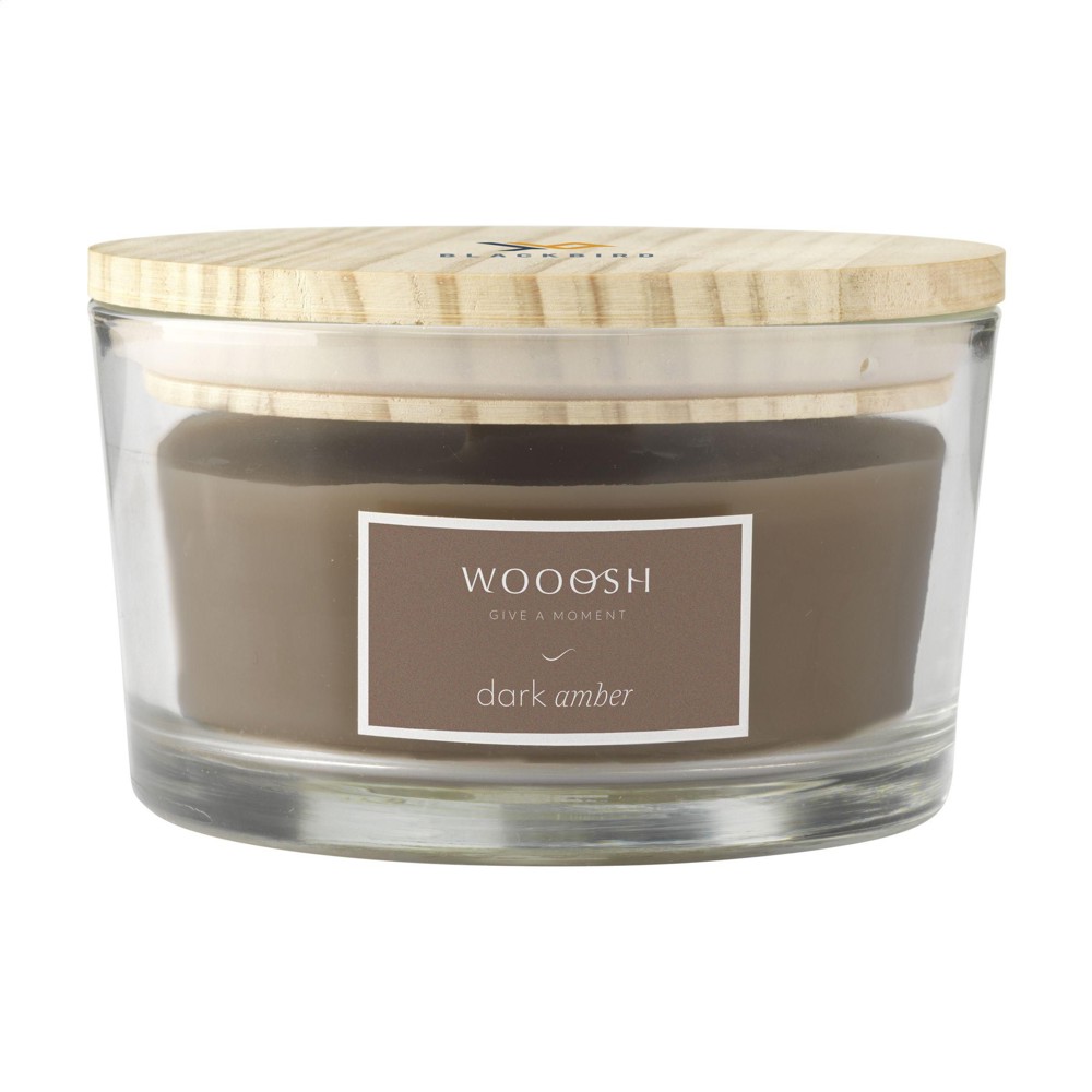 Wooosh Flame Scented Candle Dark Amber geurkaars