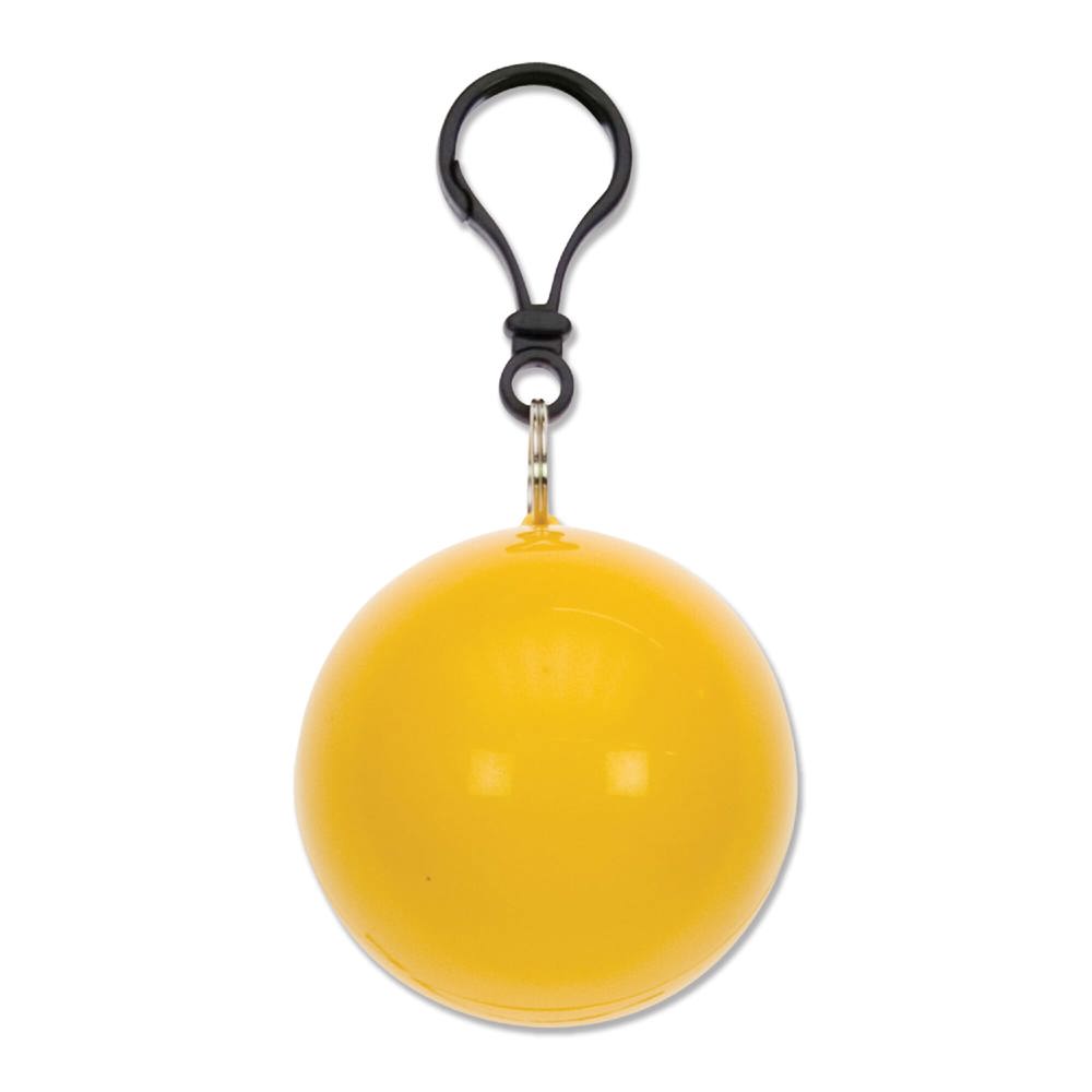 Bal met regenponcho - Geel
