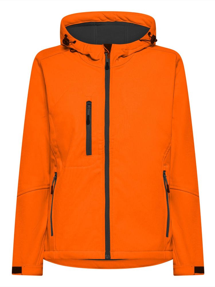 BS Storm dames softshell jas, 340 gr/m² - Oranje (PMS 1585C)