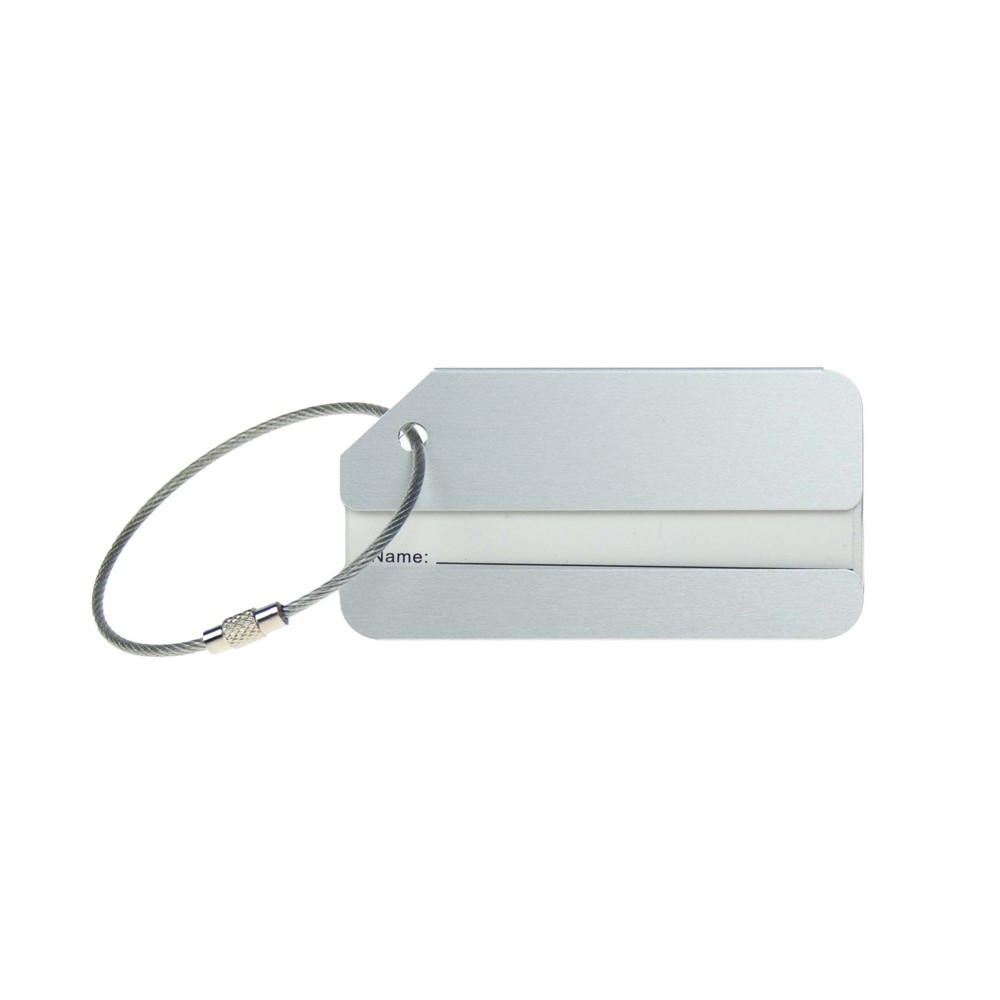 Luggage Tag Aluminium- Zilver
