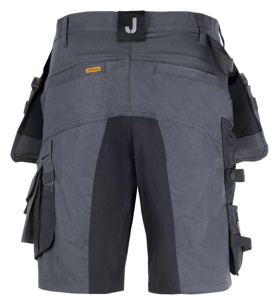 Jobman - 2168 Stretch Shorts HP Donkergrijs/Zwart C52
