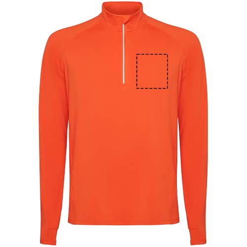 Estambul 200 g/m² herensweater met lange mouwen en halve rits