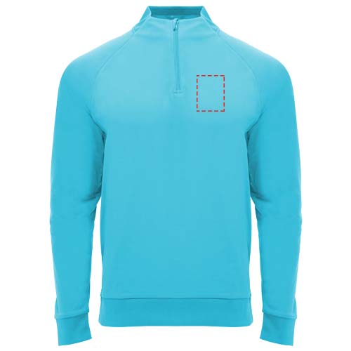 Epiro 200 g/m² unisex sweatshirt met lange mouwen en kwartrits
