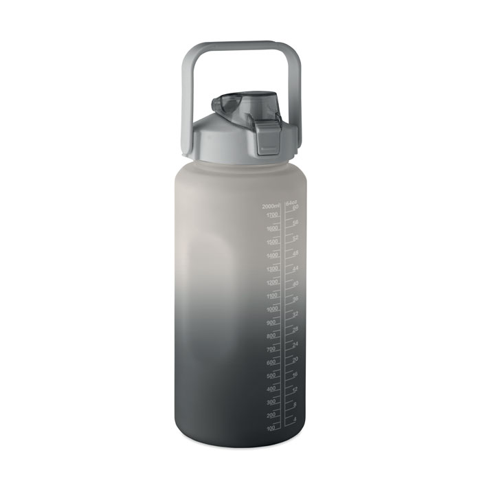 ACTIVATE MAX - RPET waterfles 2000ml - Zwart