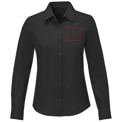 Pollux 130 g/m² damesoverhemd met lange mouwen