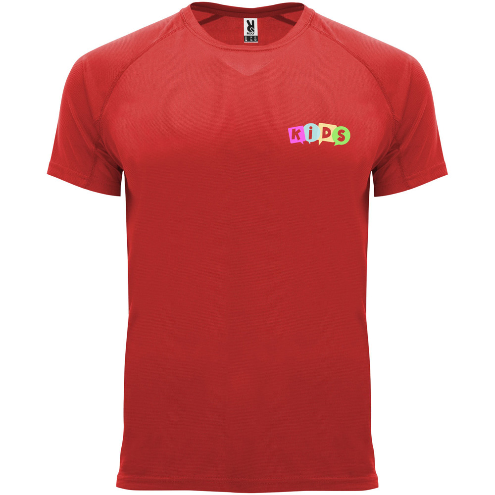 Bahrain 135 g/m² sportshirt met korte mouwen voor kinderen