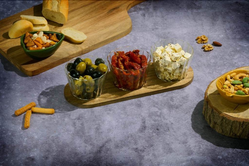 ALPINA Snack Serving Tray 31x10.5x6cm- Bruin