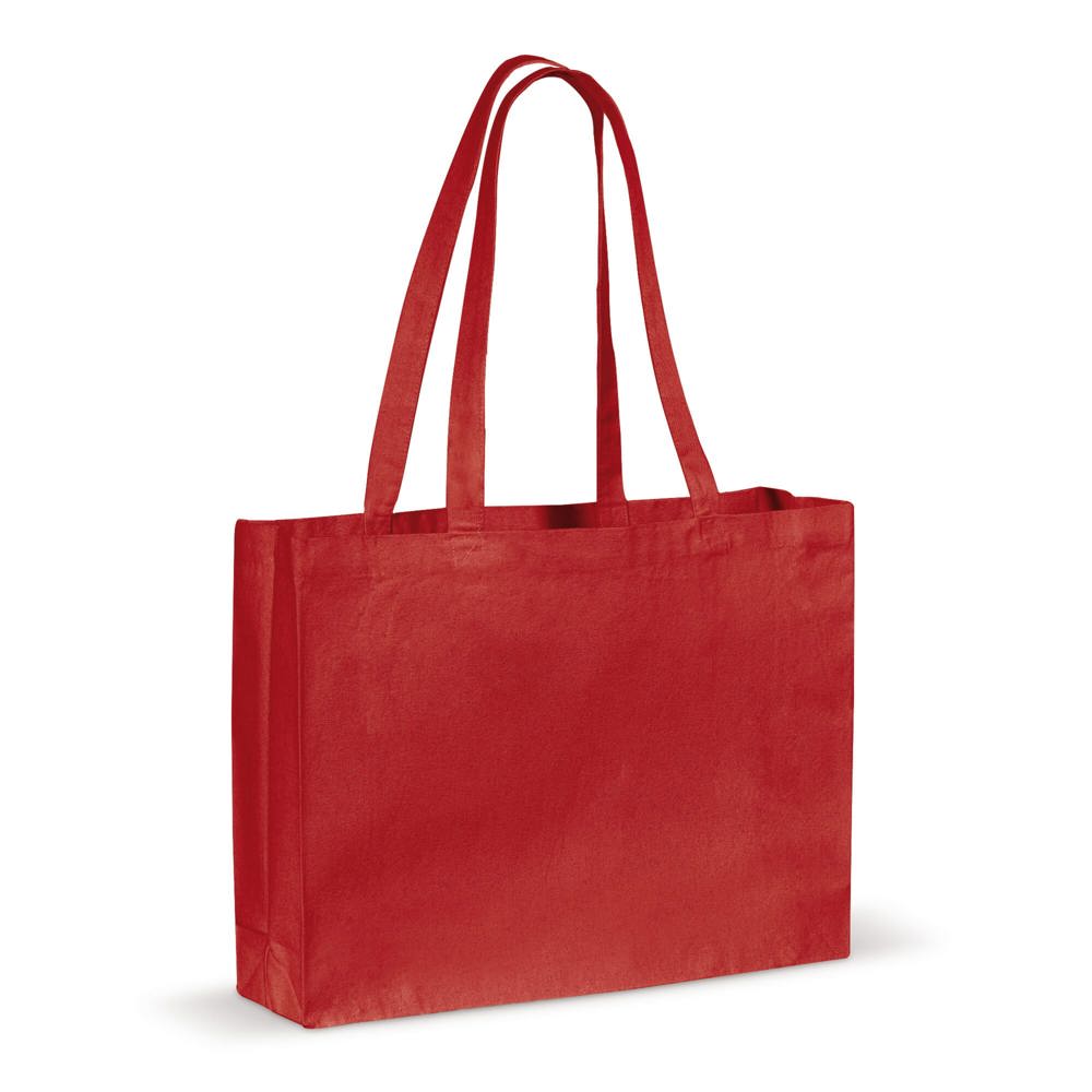 Schoudertas canvas OEKO-TEX® 270g/m² 45x10x33cm - Rood