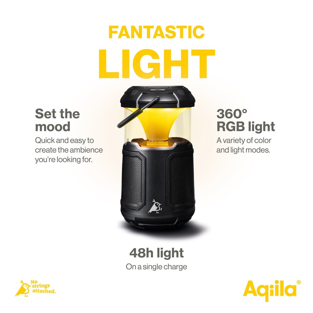 Aqiila Soundbird B10 Bluetooth Speaker met Lamp en Powerbank
