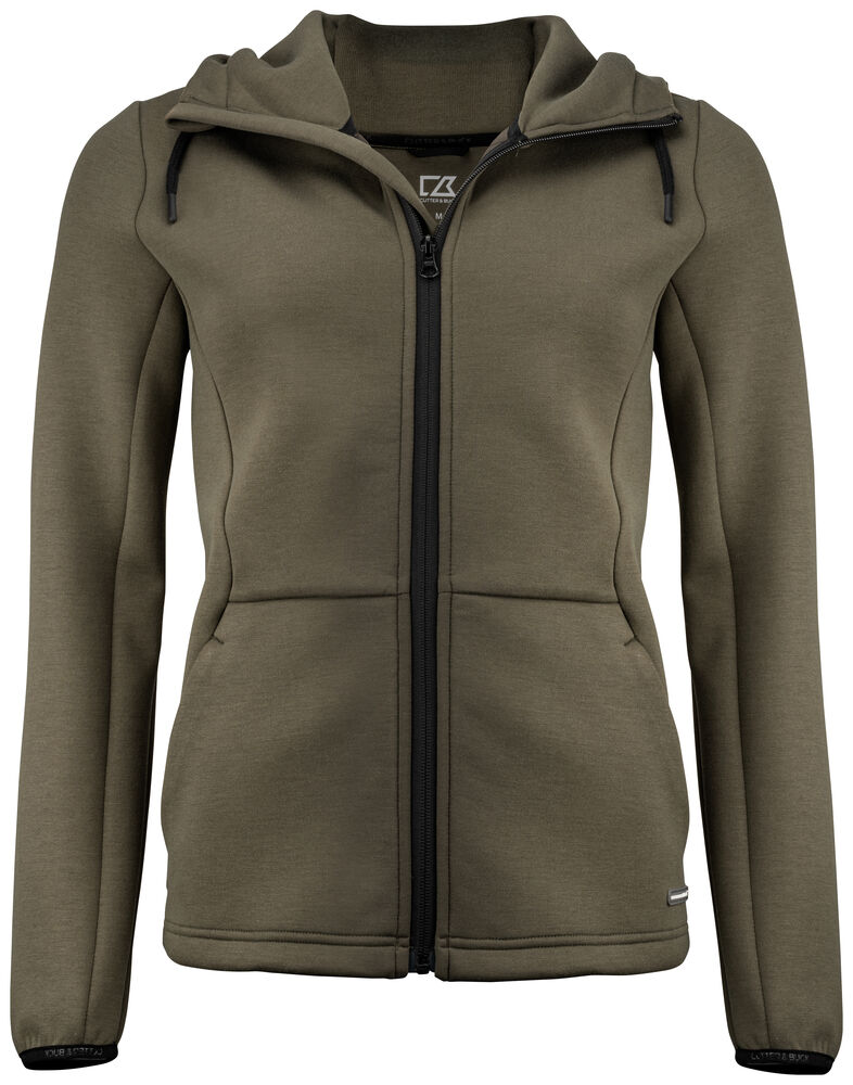 Cutter & Buck - Pemberton Hood FZ Dames - Ivy Groen