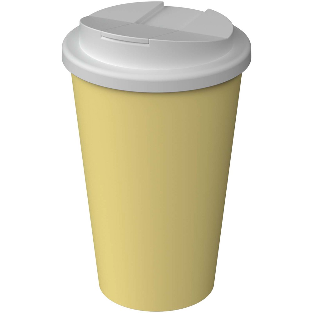Americano® Infiniti geïsoleerde beker van 350 ml met morsbestendig deksel - Pale Banana
