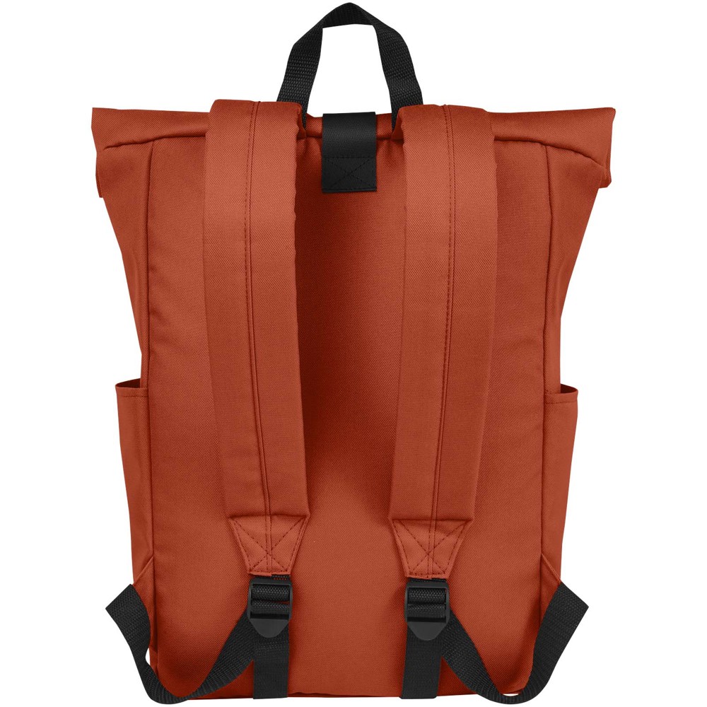 Byron 15,6" rugzak van GRS RPET met opgerolde bovenkant 18 L