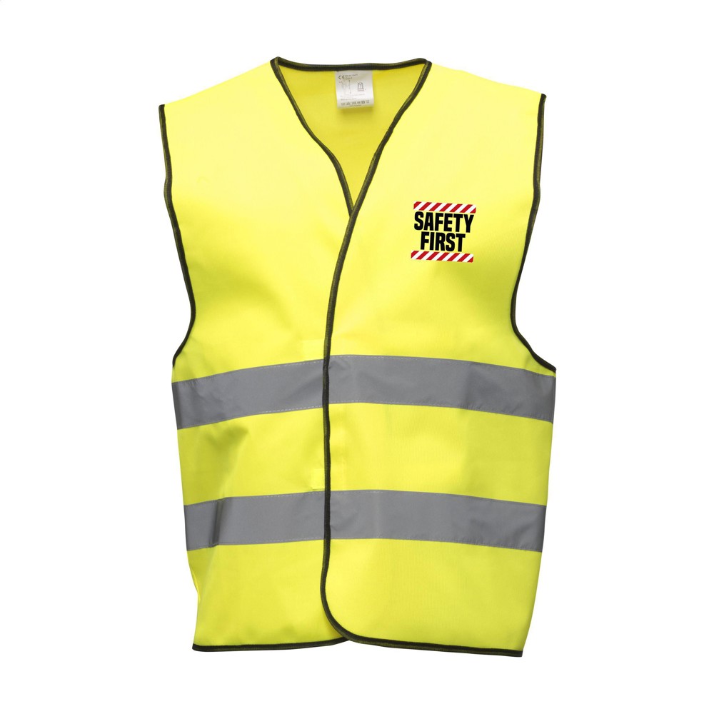 SafetyFirst veiligheidsvest - fluo geel (± PMS 387C)