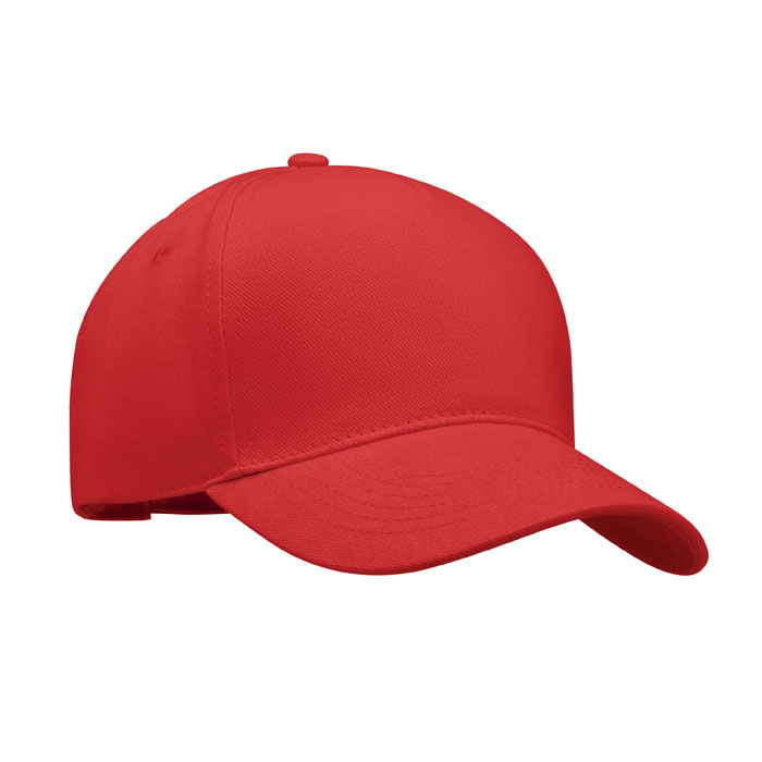 LONG BEACH SINGA - 5 panelen baseballpet 260g/m² - Rood