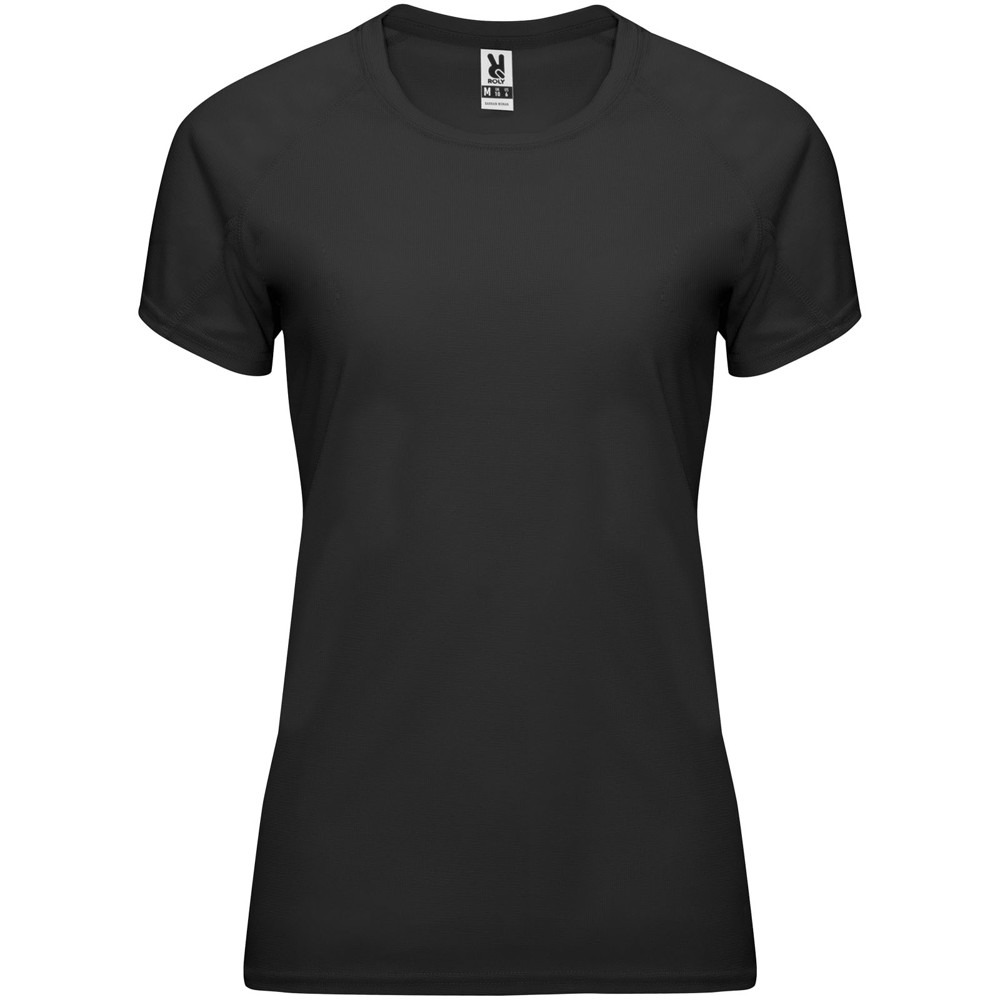 Bahrain 135 g/m² sportshirt met korte mouwen voor dames - Zwart
