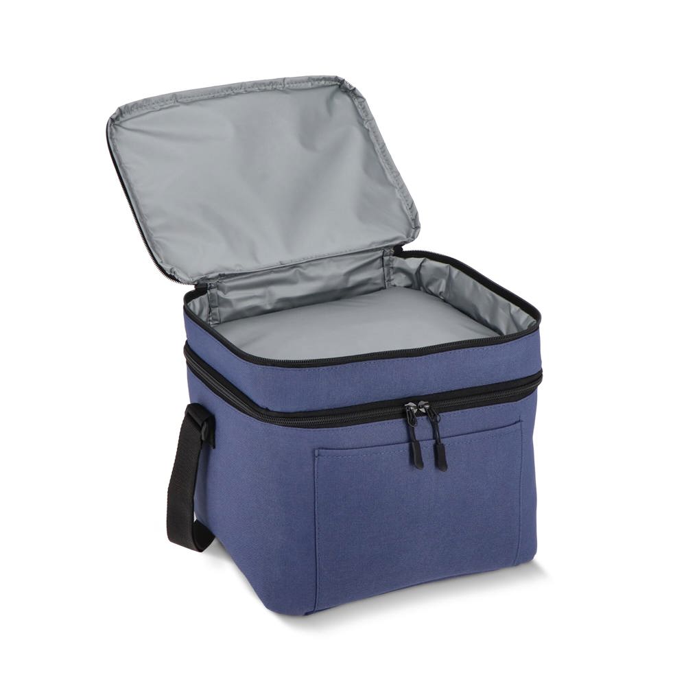 600D gerecycled PET koeltas met twee vakken 30 x 20 x 24 cm 12 L