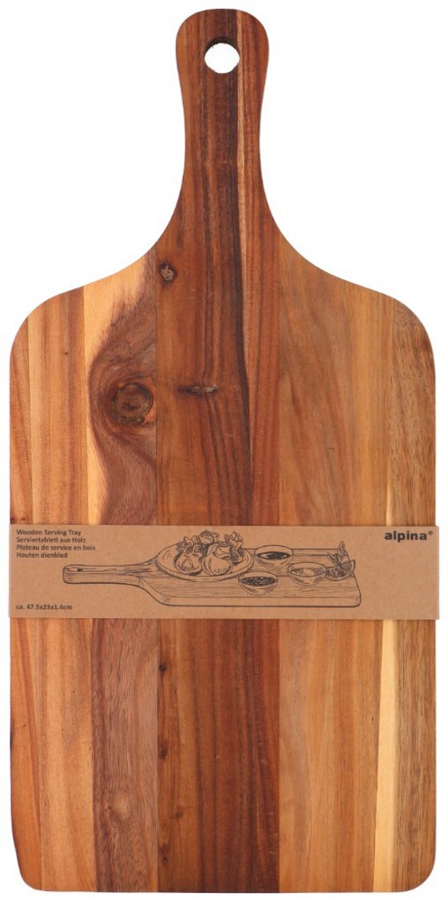ALPINA Serving Board 47.5x23cm with Handle- Bruin