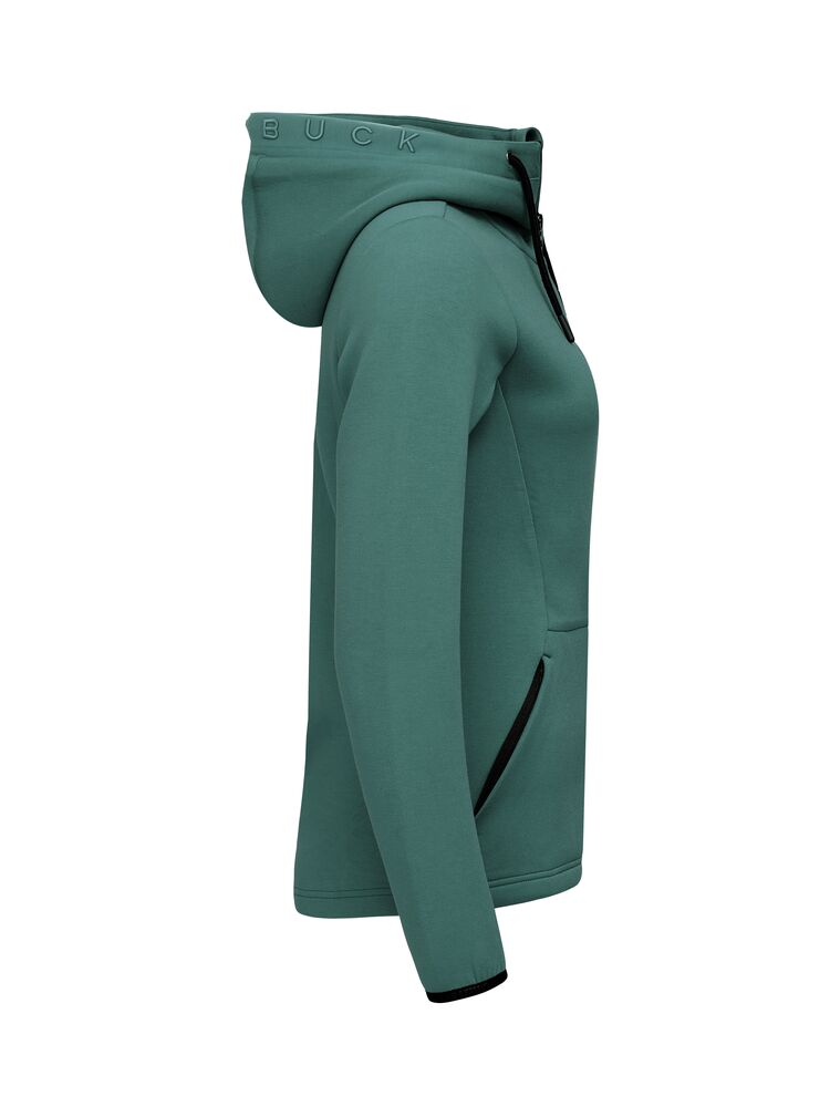 Cutter & Buck - Pemberton Hood FZ Dames Dennengroen XS
