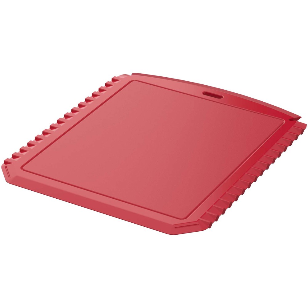 Thrym rechthoekige ijskrabber van gerecycled plastic - Rood