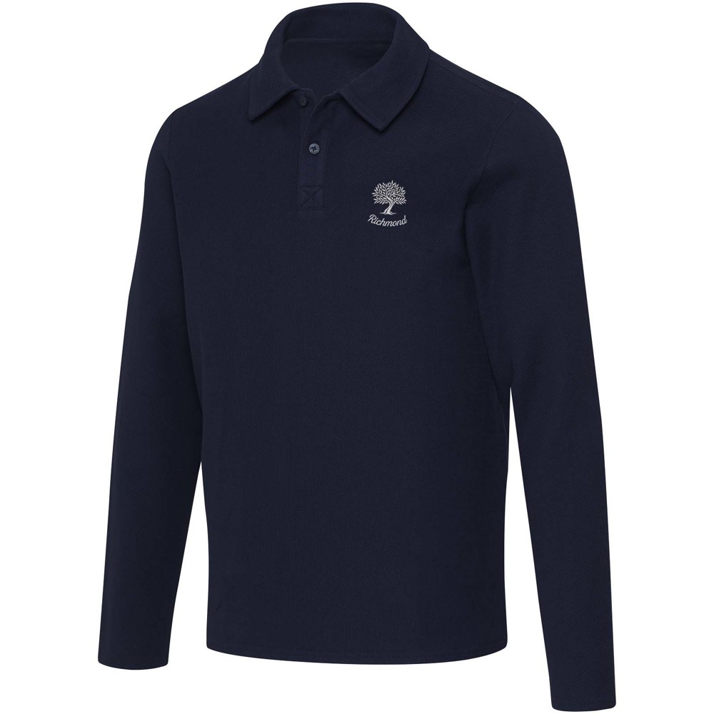 Apollo 245 g/m² uniseks poloshirt met lange mouwen