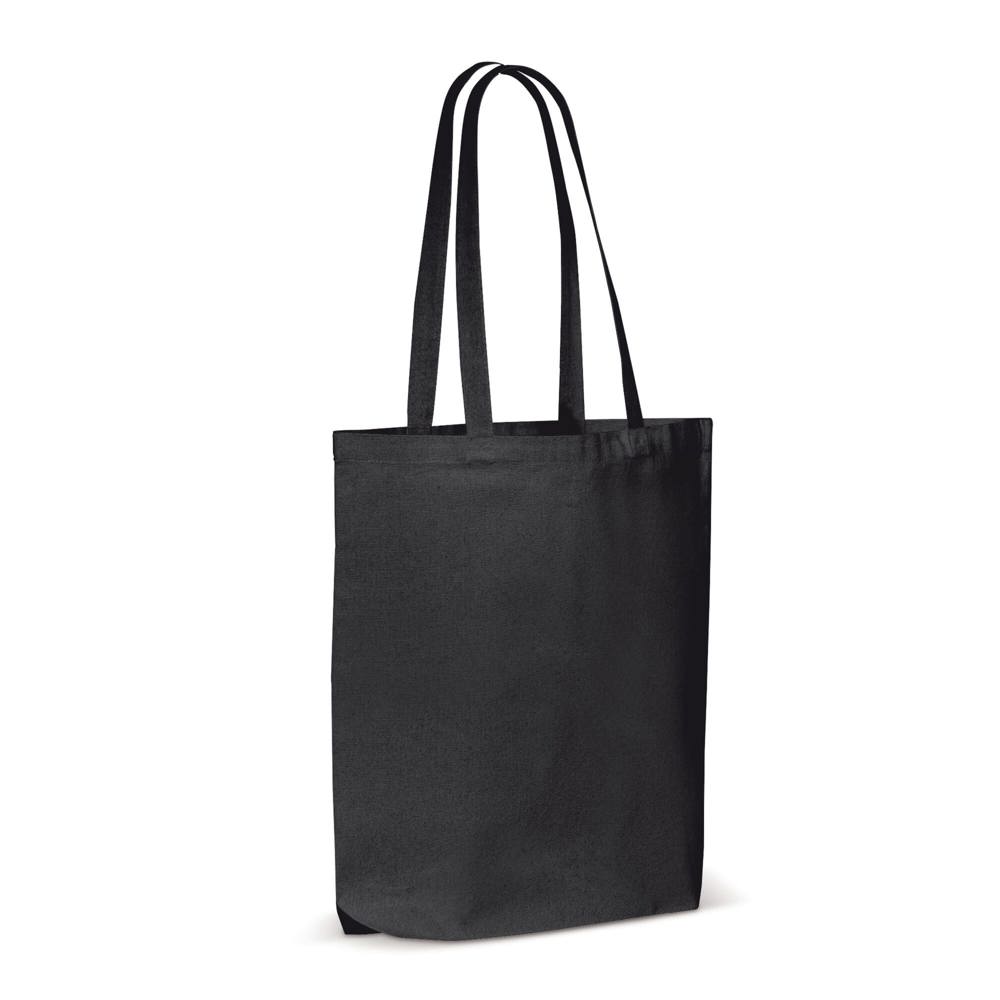 Schoudertas canvas OEKO-TEX® 270g/m² 42x12x43cm - Zwart