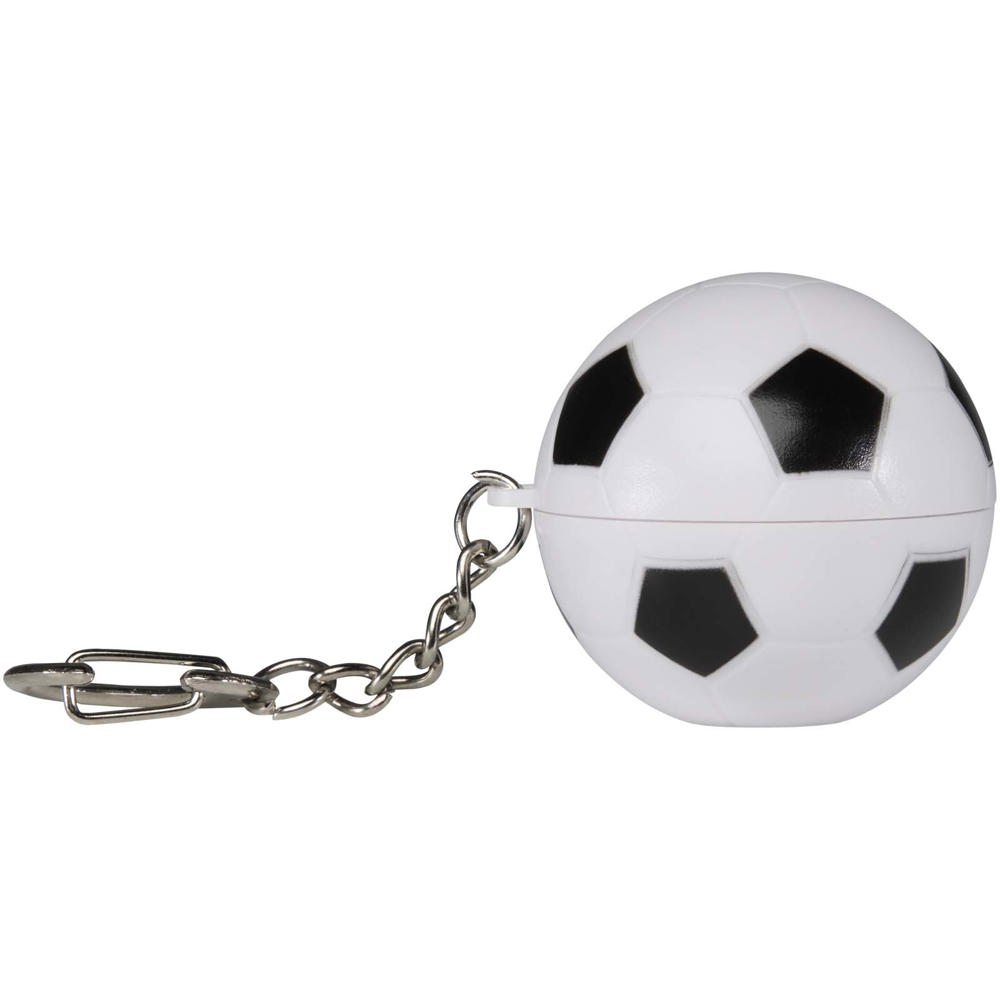 Rami voetbalvormige vanille lipbalsem met SPF 15 en sleutelhanger