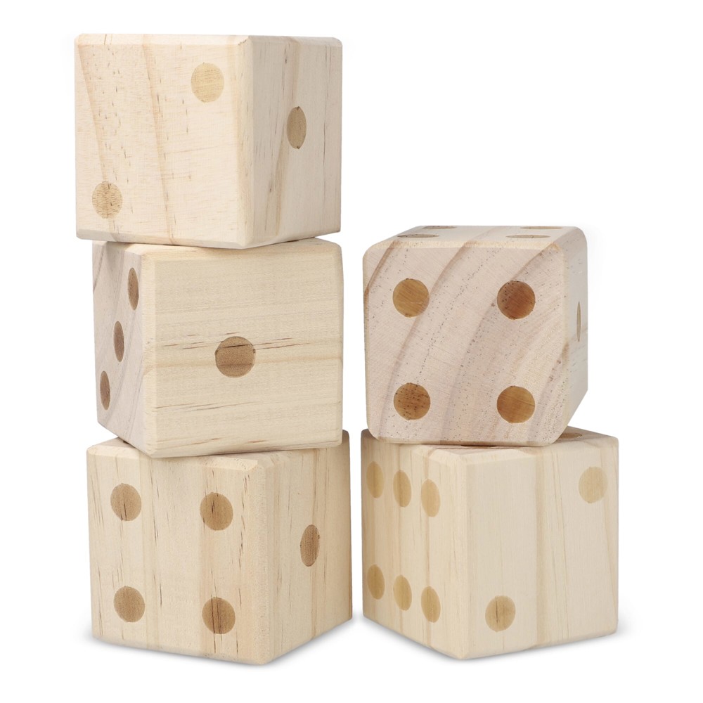 InSideOut Reuze houten dobbelsteen spel