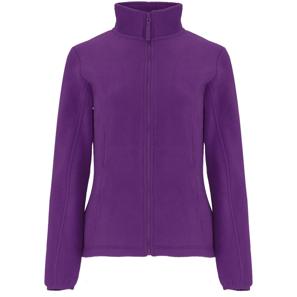 Artic fleece damesjack met volledige rits - Paars