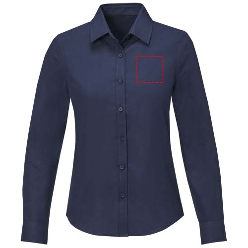 Pollux 130 g/m² damesoverhemd met lange mouwen
