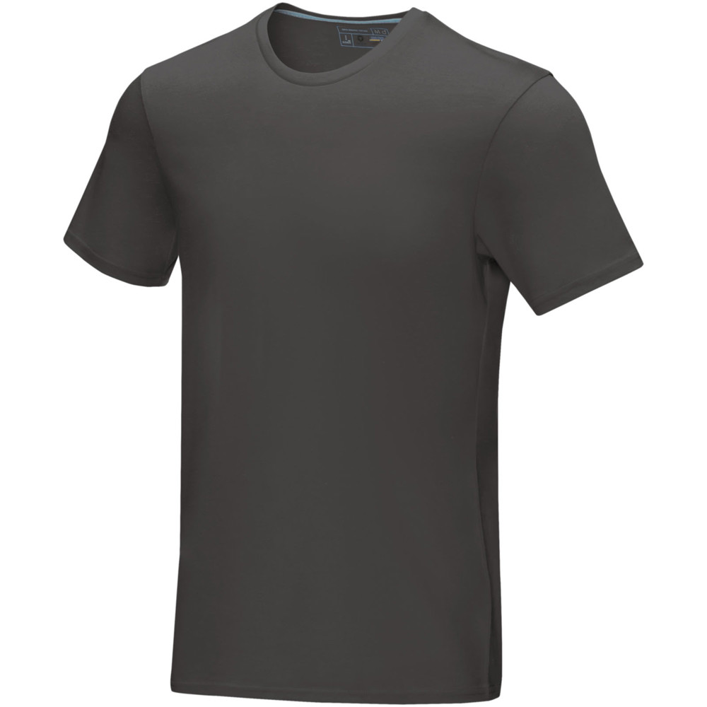Azurite heren T-shirt met korte mouwen biologisch textiel - Stormgrijs