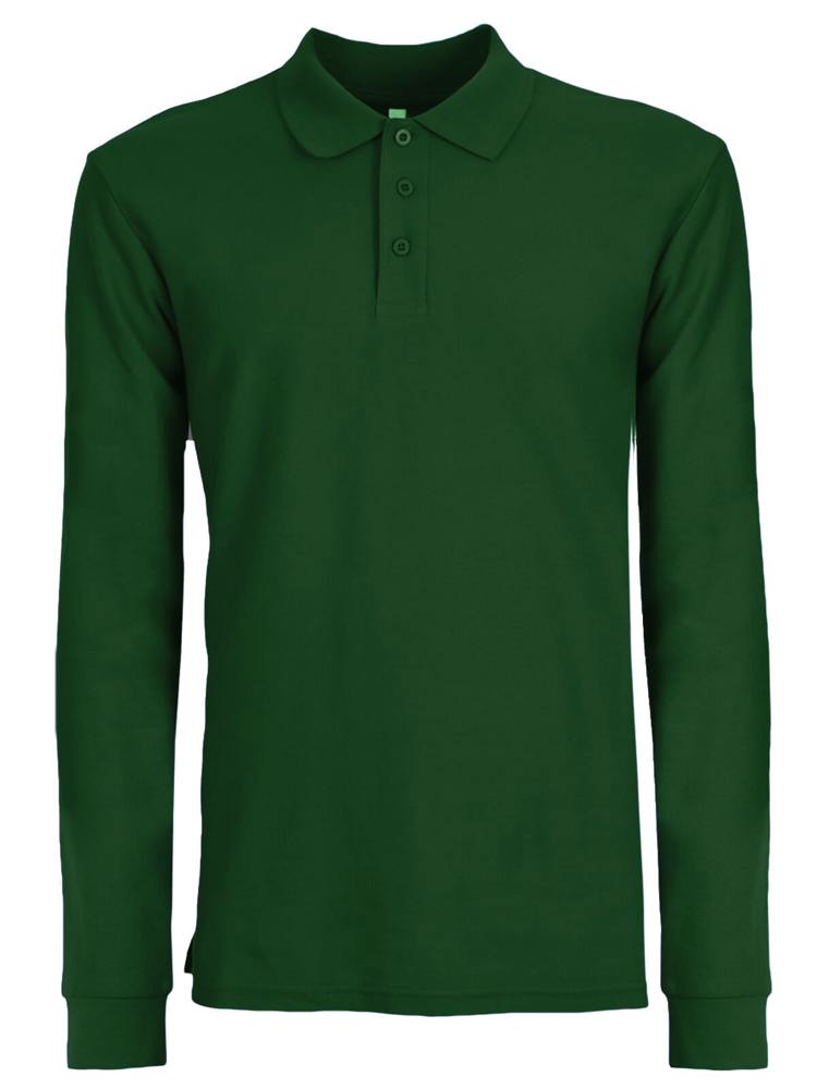 BS Evolution long sleeve polo, 180 gr/m² - Flessengroen (PMS 2411C)