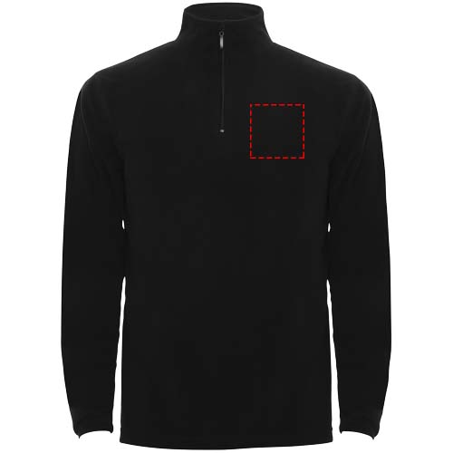 Himalaya fleece herenjack met kwartrits
