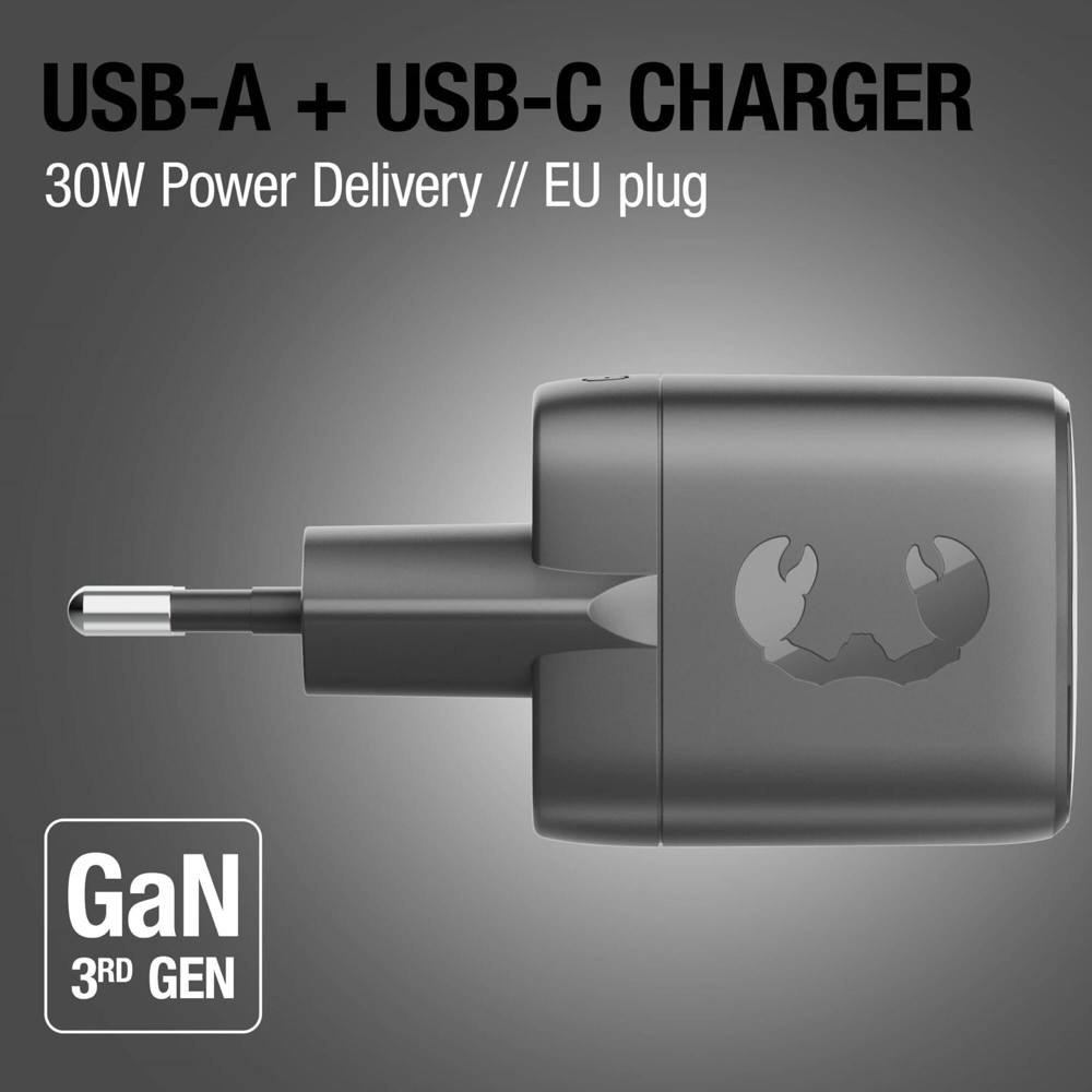 Fresh 'n Rebel 30W Snellader GaN USB-C &amp; USB-A