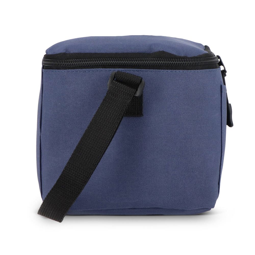 600D gerecycled PET koeltas voor 6 blikjes 25 x 14.5 x 15.5 cm 5 L