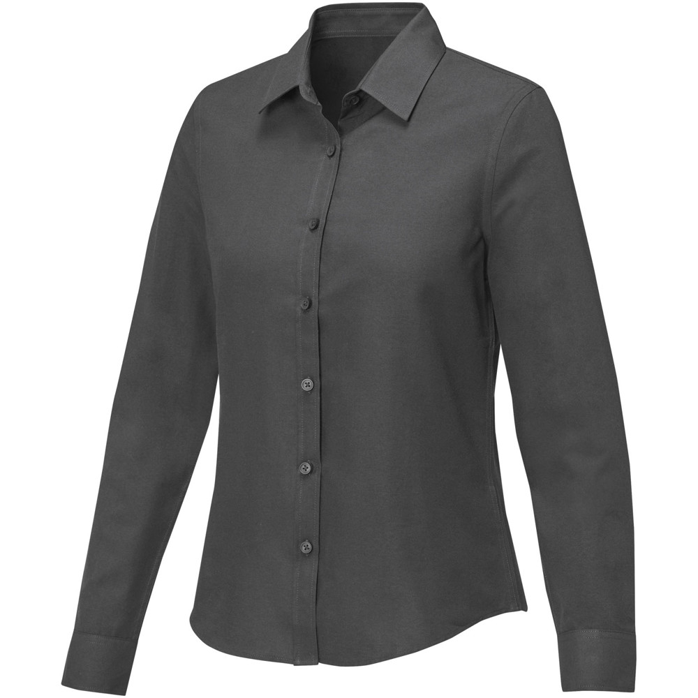 Pollux 130 g/m² damesoverhemd met lange mouwen - Stormgrijs