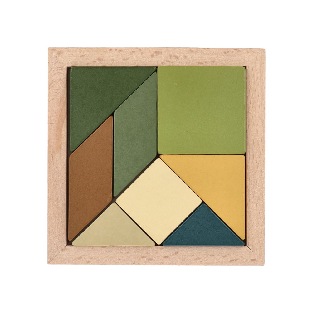 InSideOut Houten Tangram think IQ puzzle